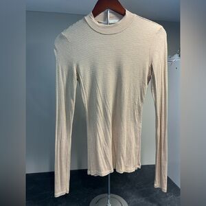 Striped Long Sleeve Top - Cream